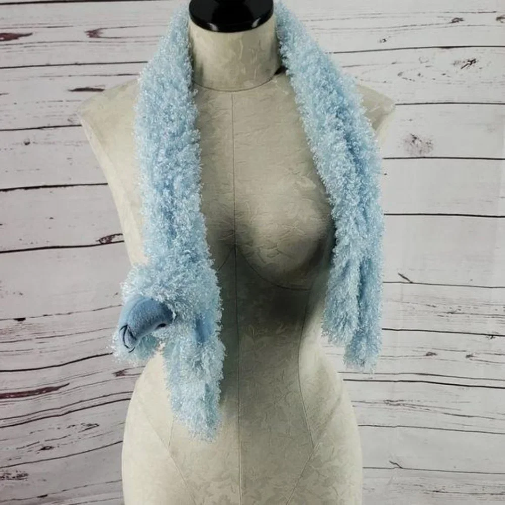 Cosplay Novelty Light Blue Poodle‎ Dog Fashion Wrap Scarf